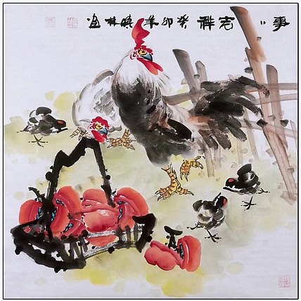 高晓林 （4295）国家一级美术师，江苏省美协会员《事事吉祥》