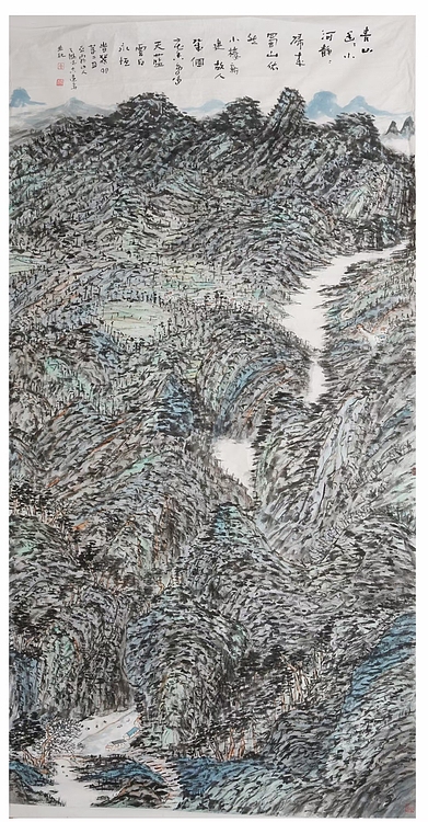 蜀东书画院院长 中国人民大学任泽涛工作室画家 唐天晓 山水作品
