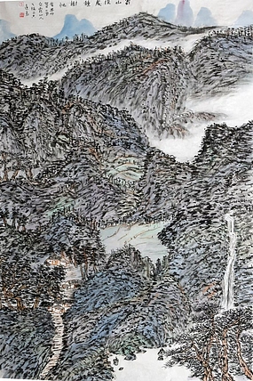 蜀东书画院院长 中国人民大学任泽涛工作室画家 唐天晓 山水作品