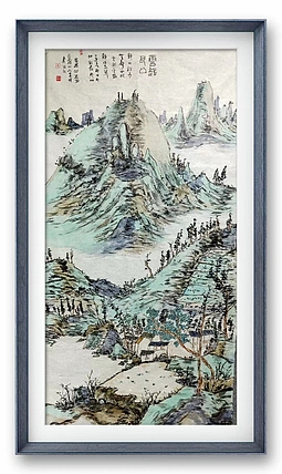 蜀东书画院院长 中国人民大学任泽涛工作室画家 唐天晓 山水作品