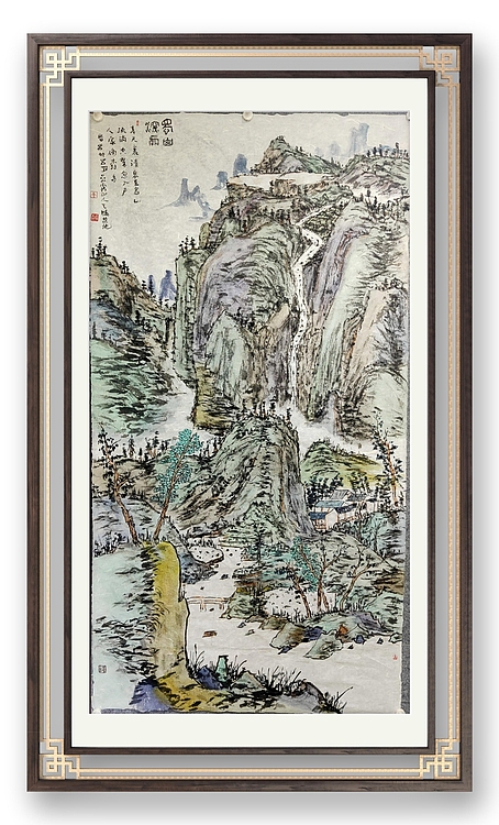 蜀东书画院院长 中国人民大学任泽涛工作室画家 唐天晓 山水作品