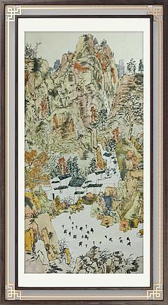 蜀东书画院院长 中国人民大学任泽涛工作室画家 唐天晓 山水作品