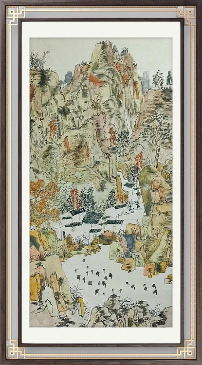 蜀东书画院院长 中国人民大学任泽涛工作室画家 唐天晓 山水作品