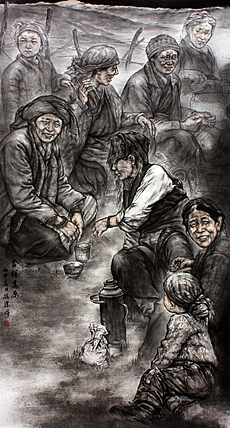中央美院获硕士 美协会员 孙峰