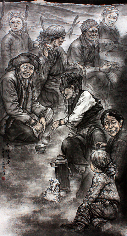 中央美院获硕士 美协会员 孙峰