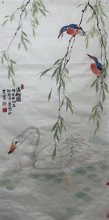 老苍 清趣图