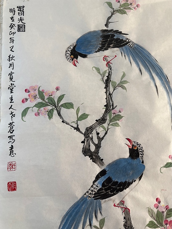 老苍 春光图