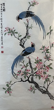 老苍 春光图