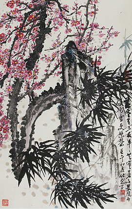 当代著名画家 洪士列 精品花鸟