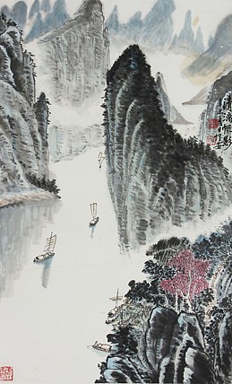 当代著名画家 洪士列 精品花鸟