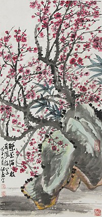 当代著名画家 洪士列 精品花鸟