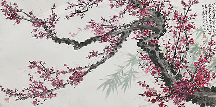 当代著名画家 洪士列 精品花鸟