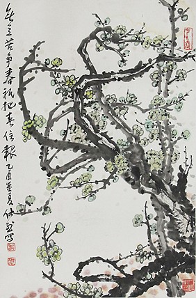 当代著名画家 洪士列 精品花鸟