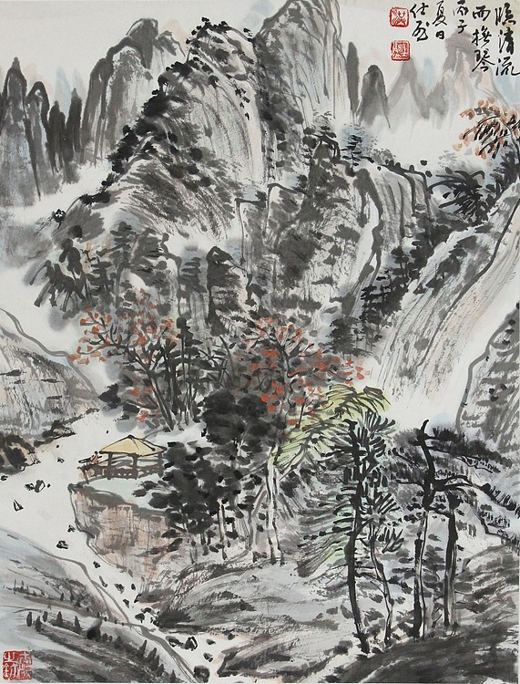 当代著名画家 洪士列 精品花鸟