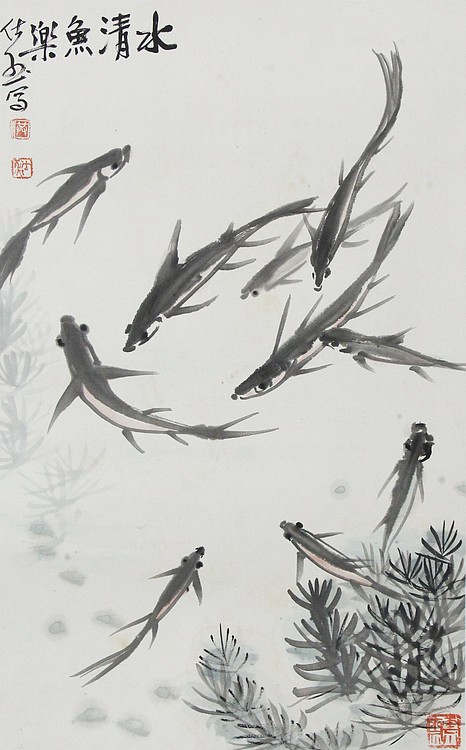 当代著名画家 洪士列 精品花鸟