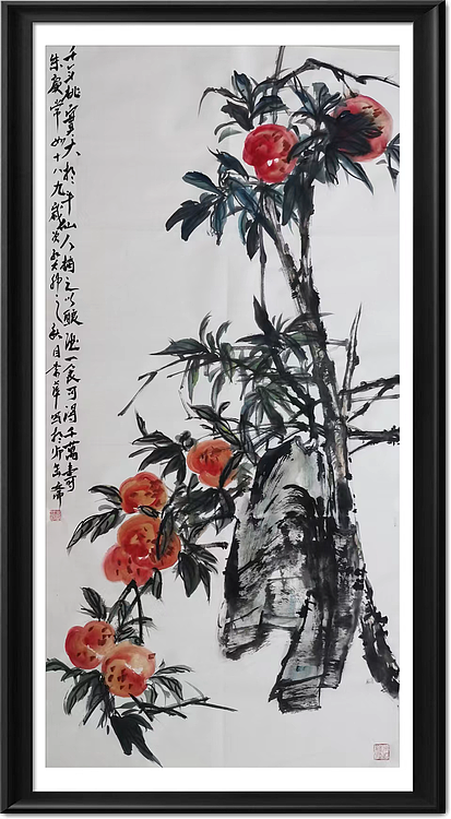 兰花 寿桃