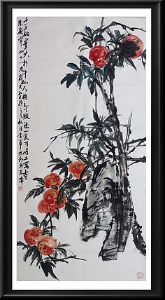 兰花 寿桃