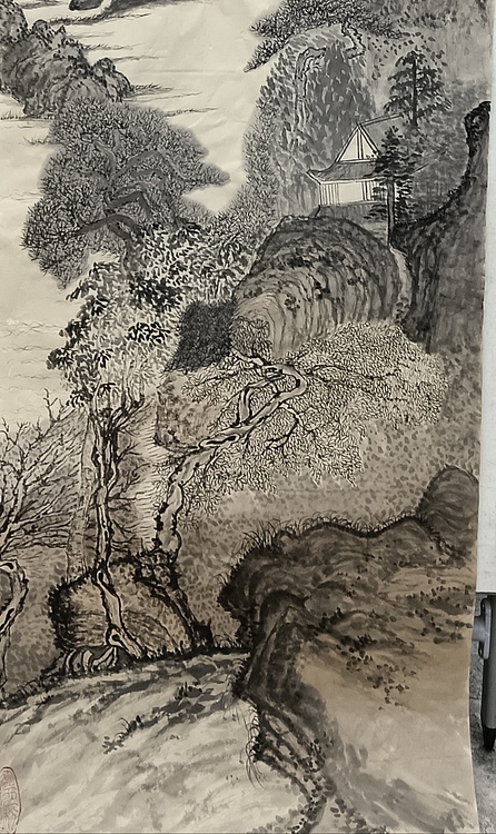 文化老兵 溪山图