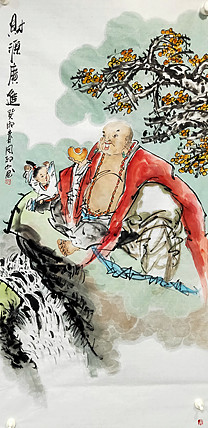 河北省美术家协会会员 侯同印 人物国画作品