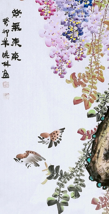 高晓林 （4328）国家一级美术师，江苏省美协会员《紫气东来》