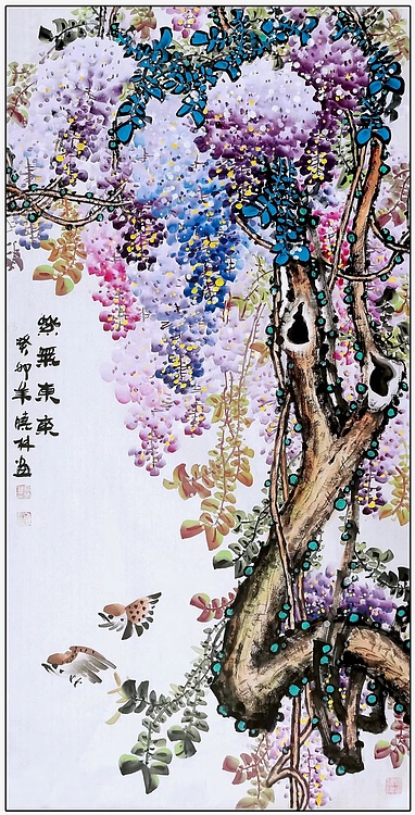 高晓林 （4328）国家一级美术师，江苏省美协会员《紫气东来》