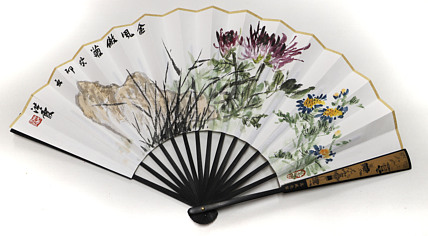 中国美术家协会会员 赵洪霞 精品折扇