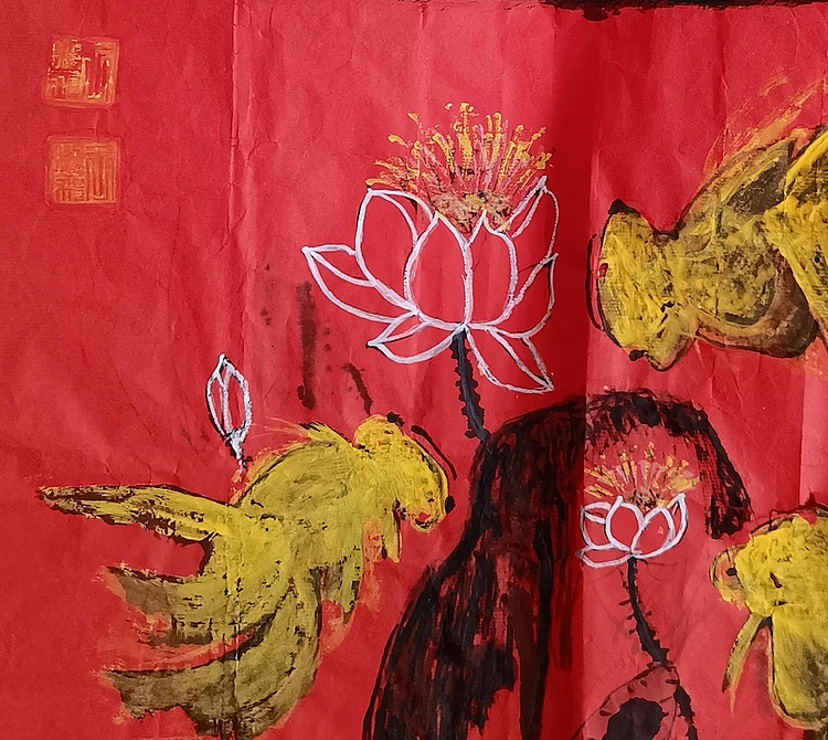 职业书画家 羽翔 招财进宝