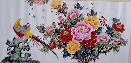 职业书画家 孟红 《锦上添花》或根据容户要我题款