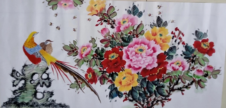 职业书画家 孟红 《锦上添花》或根据容户要我题款
