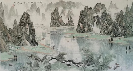 秦广宁 漓江一曲千峰秀