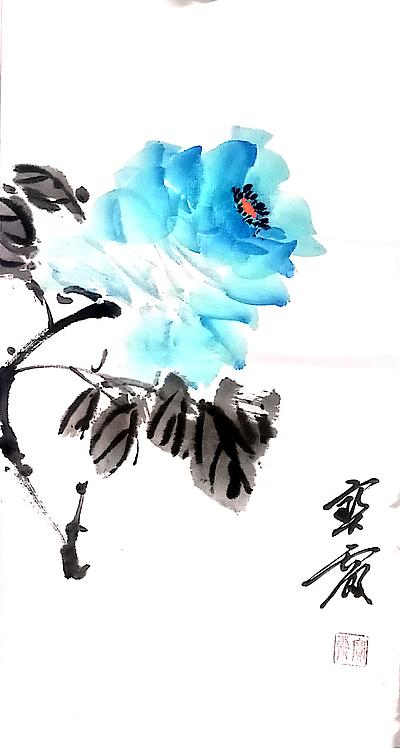 中国老年书画研究会会员 张宝霞 一花一世界
