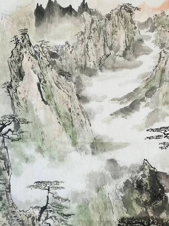秦广宁 黄山松云
