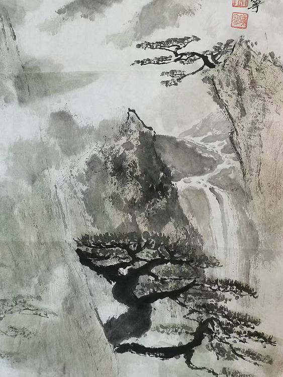秦广宁 黄山松云