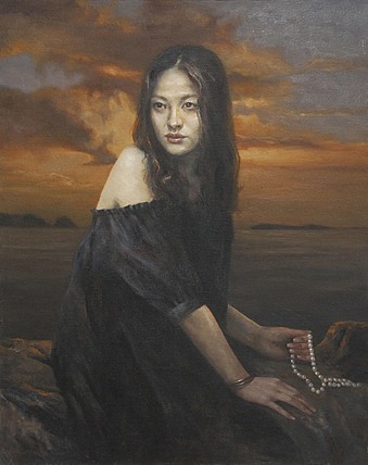 当代具有潜力的艺术家 精品油画（存在开裂）