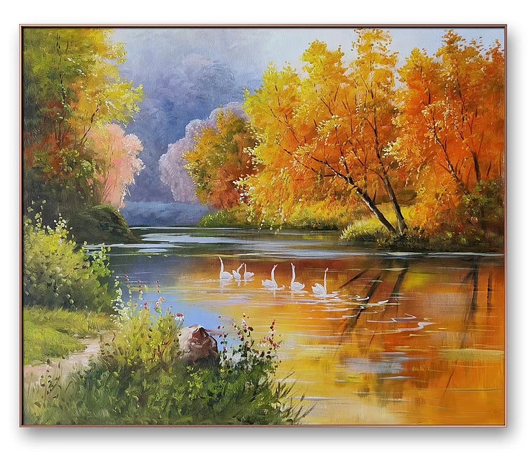 胡冰 纯手绘精品油画