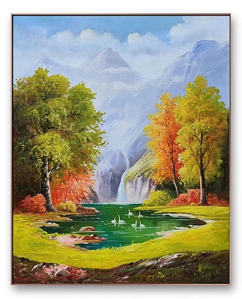 胡冰 纯手绘精品油画19