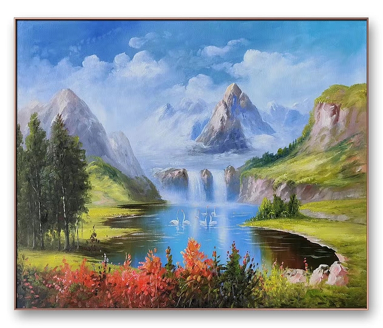 胡冰 纯手绘精品油画12