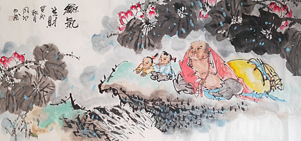 河北省美术家协会会员 侯同印 人物国画作品