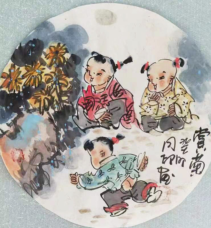 河北省美术家协会会员 侯同印 人物国画作品