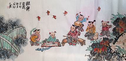 河北省美术家协会会员 侯同印 人物国画作品