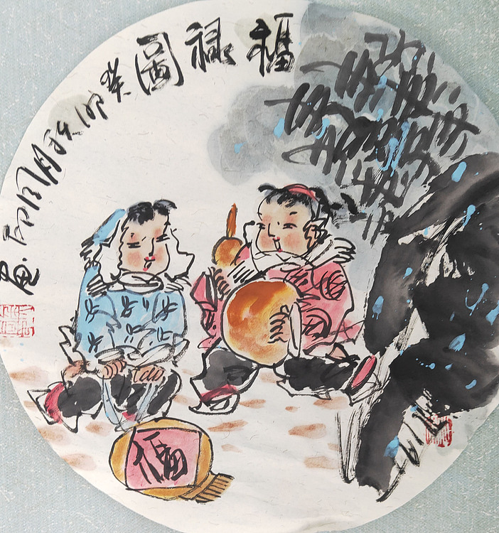 河北省美术家协会会员 侯同印 人物国画作品