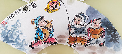 河北省美术家协会会员 侯同印 人物国画作品