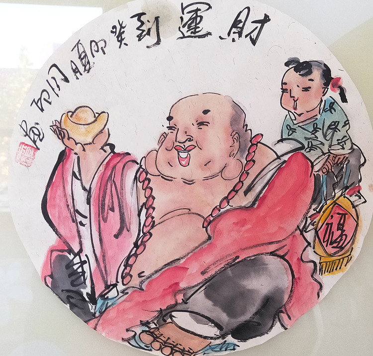 河北省美术家协会会员 侯同印 人物国画作品