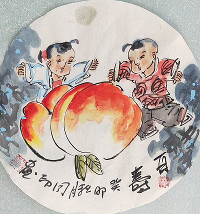 河北省美术家协会会员 侯同印 人物国画作品