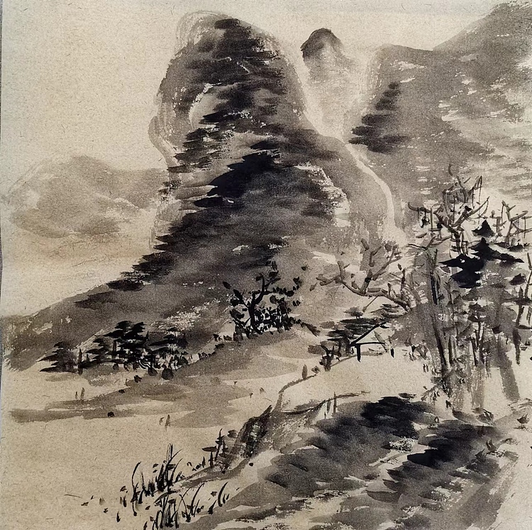 无 水墨山水