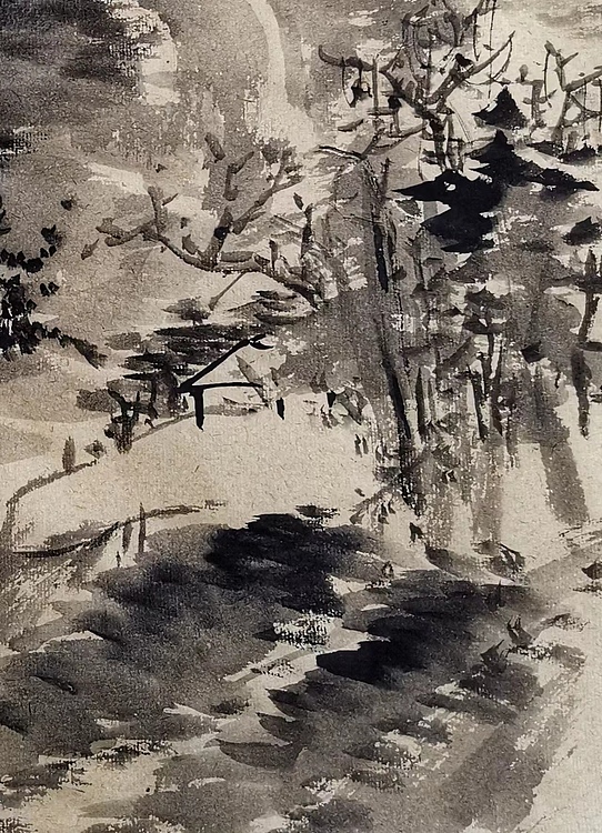 无 水墨山水