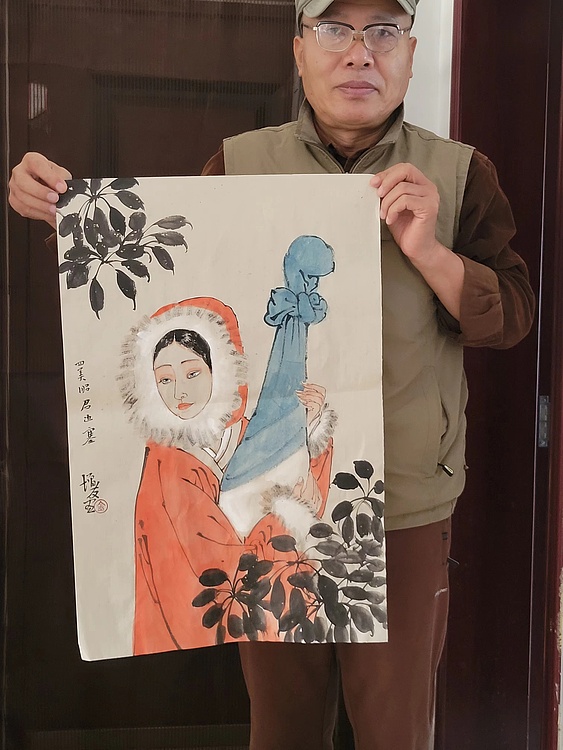 中国美术家协会会员 金增友 精品人物（带合影）