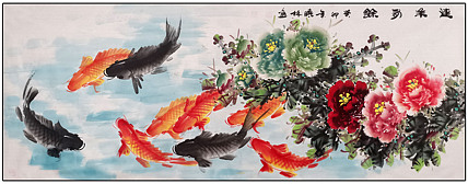 高晓林 （4368）国家一级美术师，江苏省美协会员，年年有余