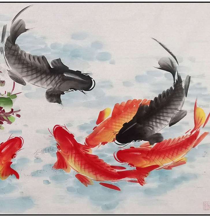 高晓林 （4367）国家一级美术师，江苏省美协会员《富贵有余》