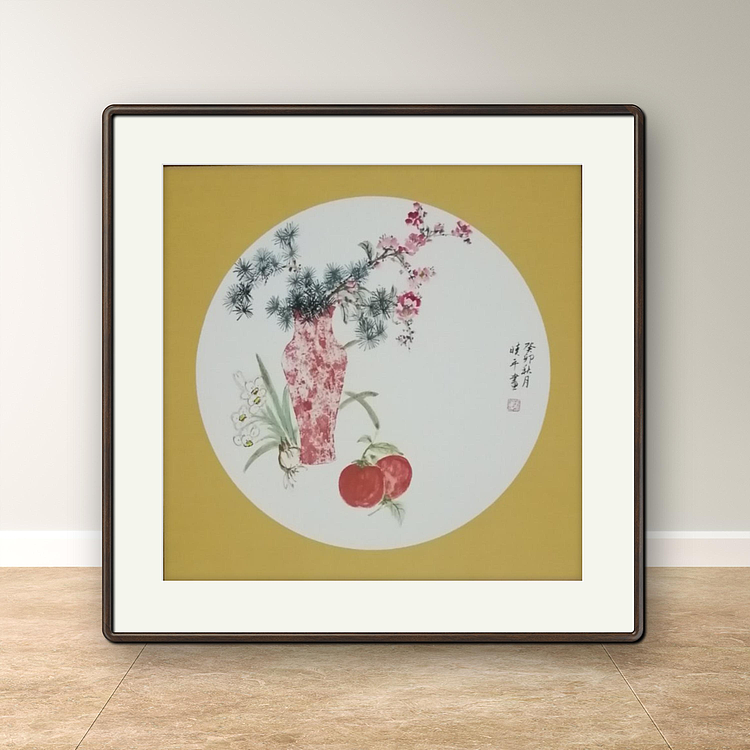 马晓苹 花鸟画_岁朝清供图